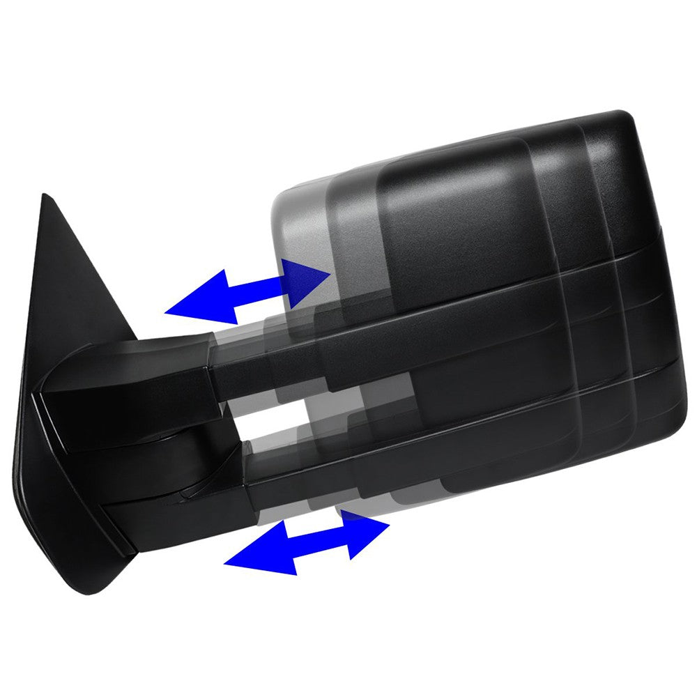 Left/Right Black Towing Side Mirror Powered W/Heated Turn Signal for 04-14 F150