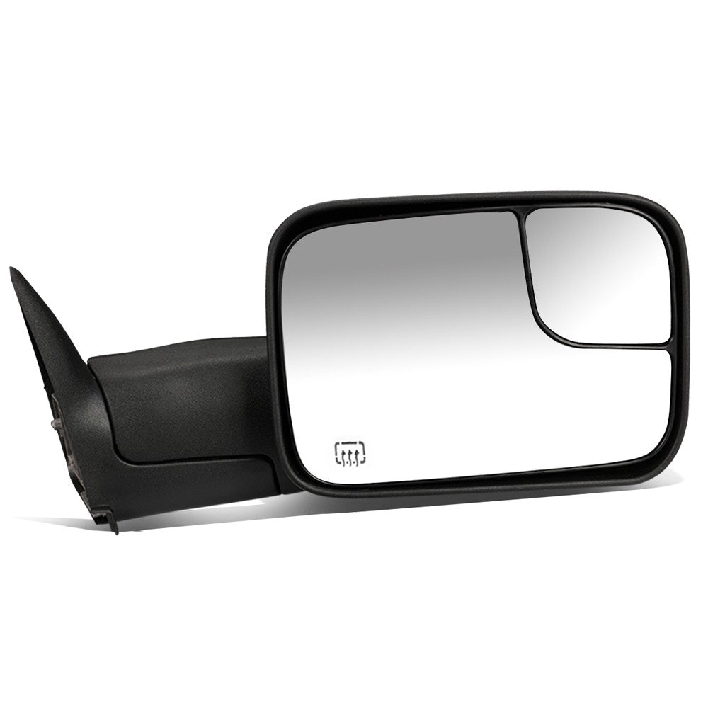 Right/Passenger Black Towing Side Mirror Powered+ Heated 98-02 Ram3500 BFC-VMIR-011-T111-BK-R