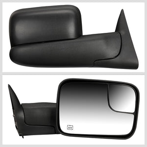 Right/Passenger Black Towing Side Mirror Powered+ W/Heated for 98-02 Ram 3500
