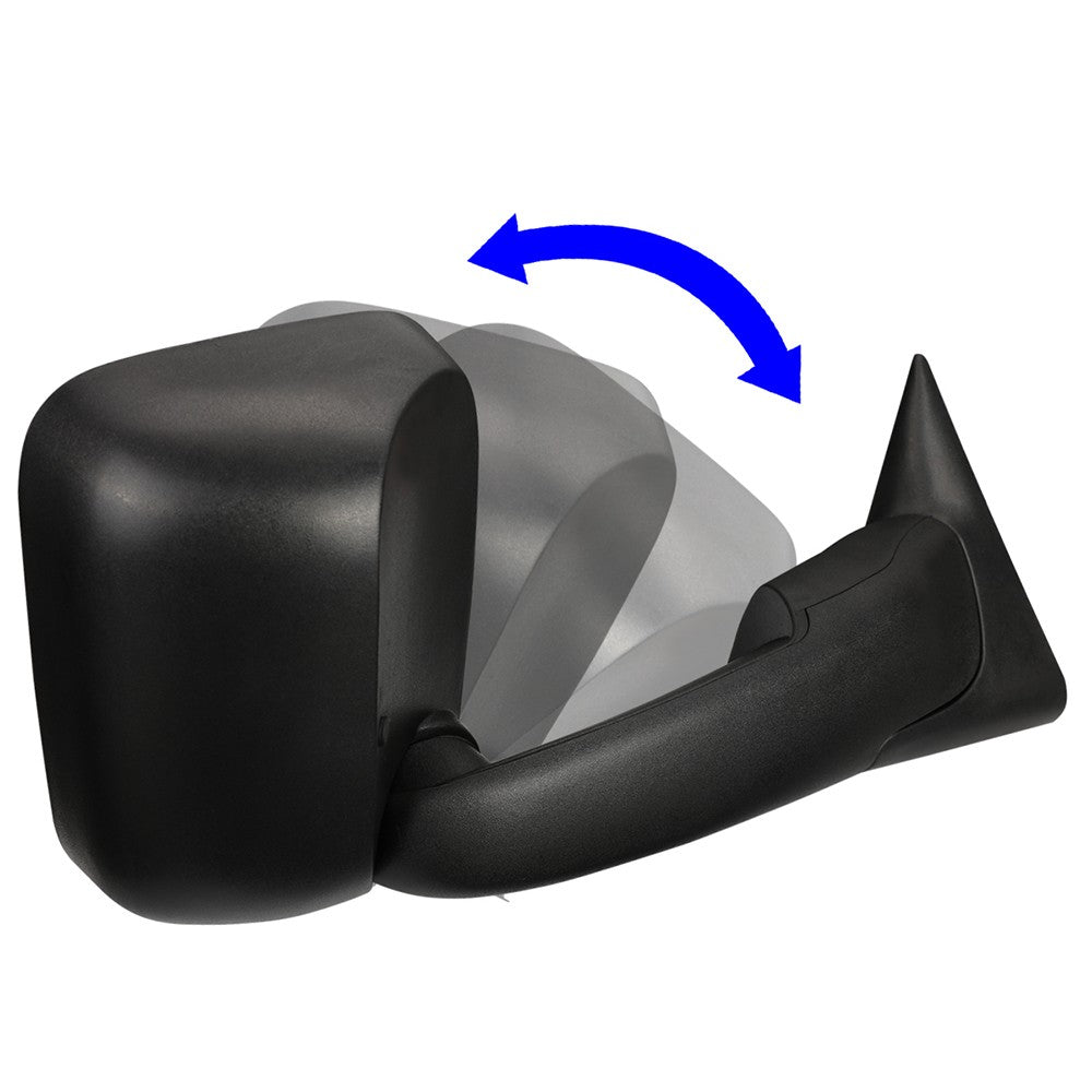 Right/Passenger Black Towing Side Mirror Powered+ W/Heated for 98-02 Ram 3500