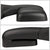 Right/Passenger Black Towing Side Mirror Powered+ W/Heated for 98-02 Ram 3500