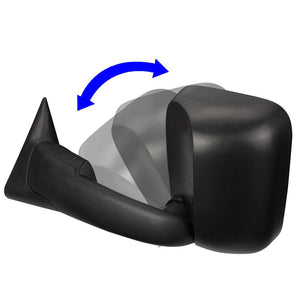 Left/Right Black Towing Side Mirror Powered W/Heated for 98-01 Ram 1500