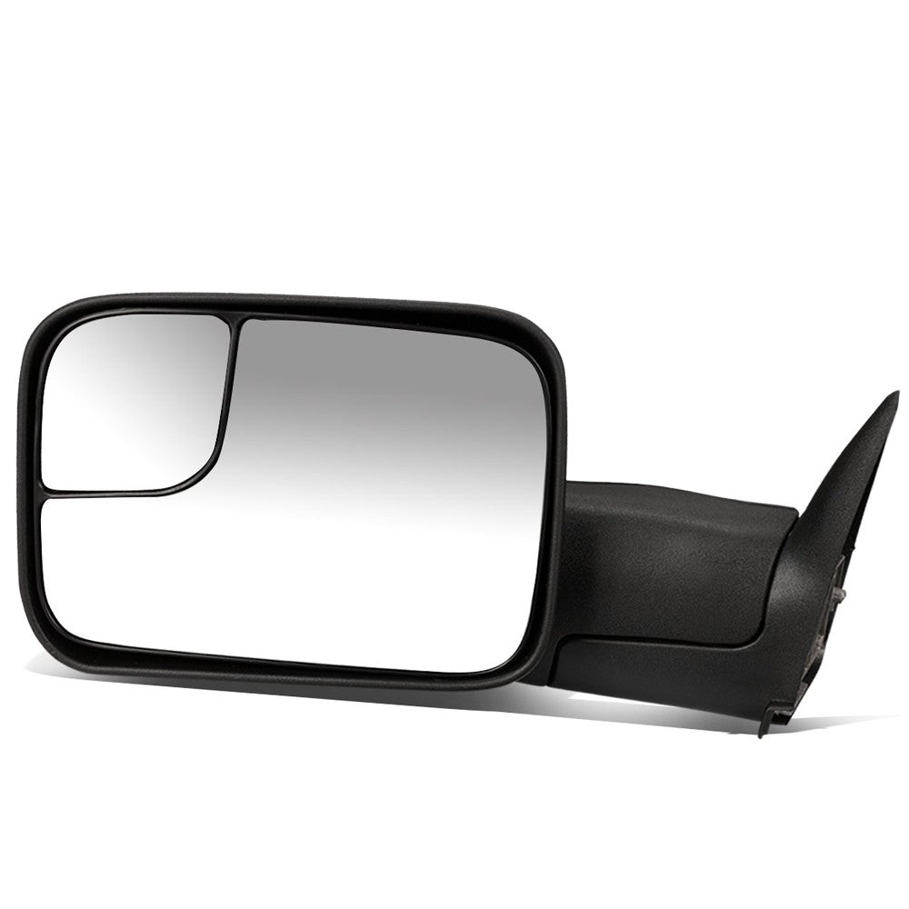 Left/Driver Black Towing Side Mirror Manual Adjustment 94-02 Ram 2500 BFC-VMIR-011-T222-BK-L