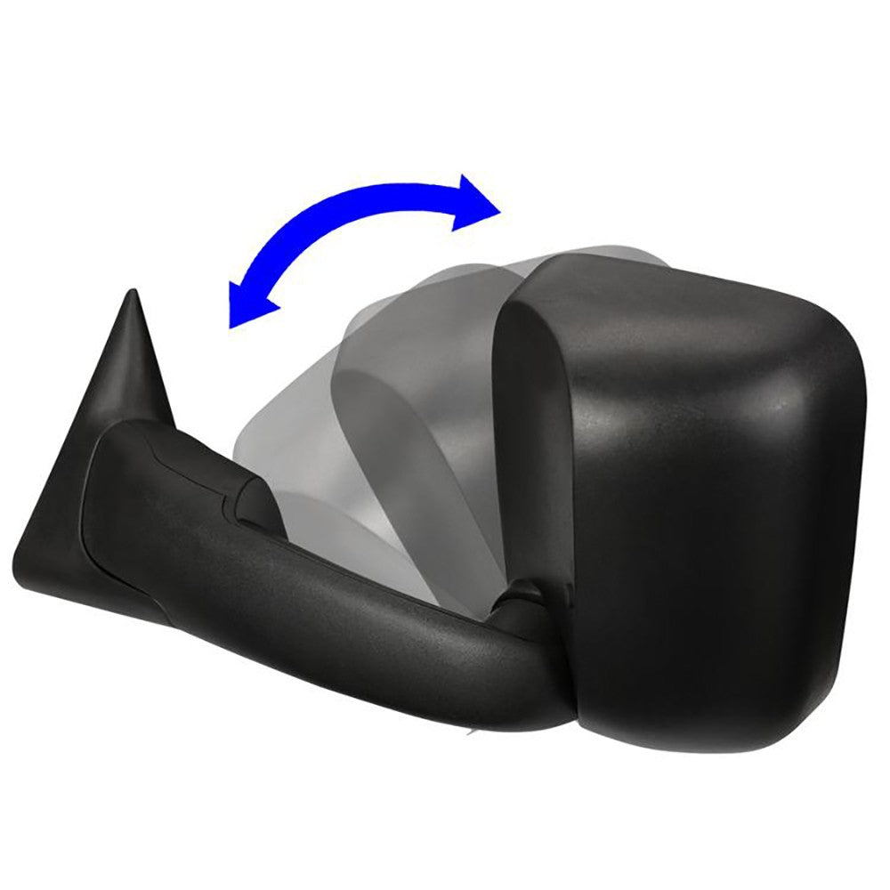 Left/Right Black Towing Side Mirror Powered W/Heated for 02-08 Ram 1500