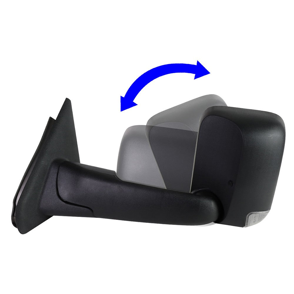 Left/Right Black Towing Side Mirror Manual+ LED Turn Signal for 03-09 Ram 2500