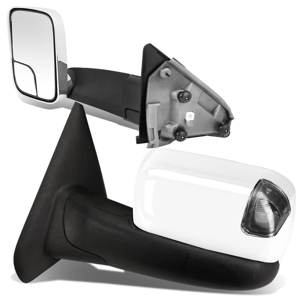 Left/Right Towing Side Mirror Manual+ LED Turn Signal 03-09 Ram 3500 BFC-VMIR-012-T666-CH-SM