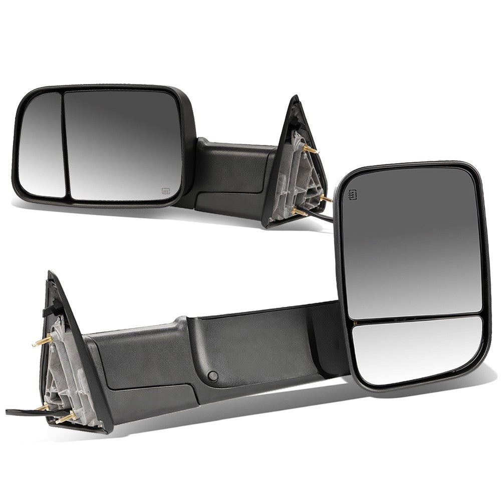 Left/Right Towing Side Mirror Powered Adjustment Heated 03-09Ram3500 BFC-VMIR-013-T111-BK