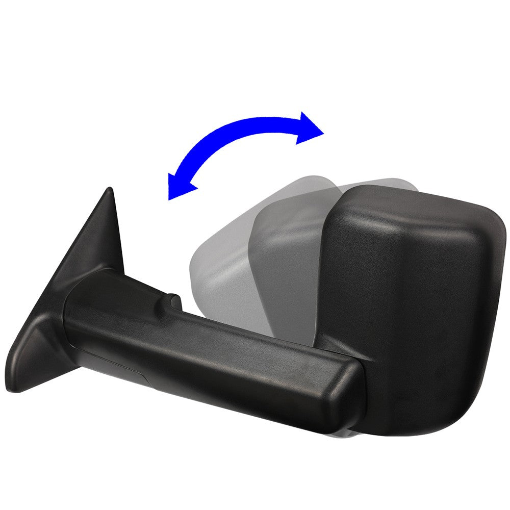 Left/Right Black Towing Side Mirror Powered W/Heated for 03-09 Ram3500