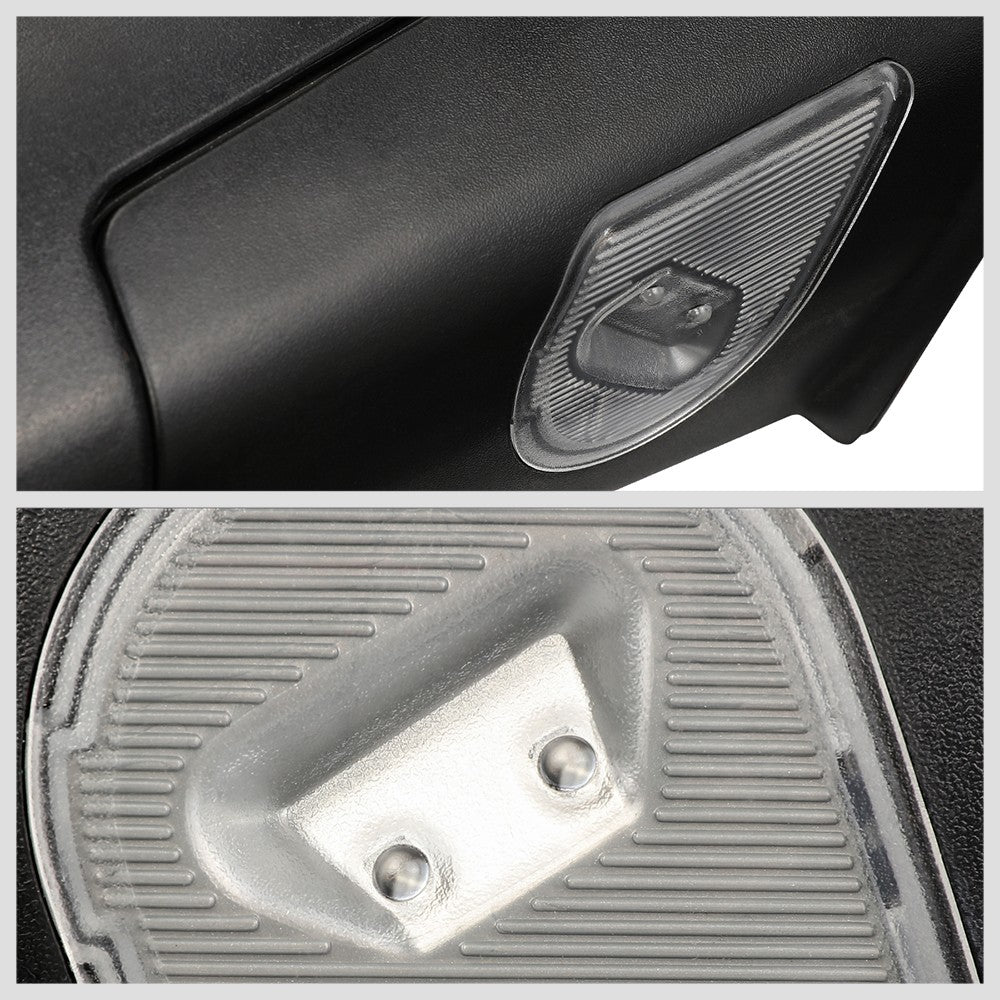 Left/Right Chrome Towing Side Mirror Manual+ W/Puddle Light for 09-10 Ram 2500