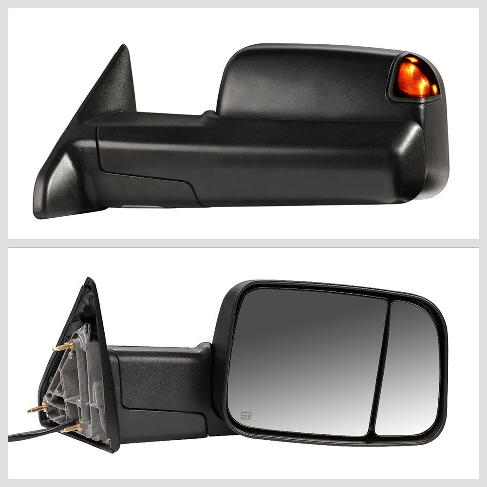 Left/Right Towing Side Mirror Powered W/Heated Turn Signal for 09-10 Ram 3500