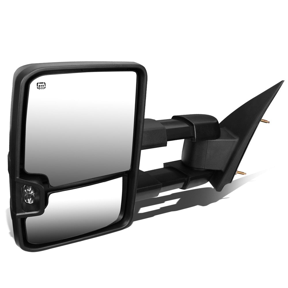 Left Towing Side Mirror Powered+ Heated LED Turn Signal 03-06 Escalade BFC-VMIR-015-T888-BK-SM-L