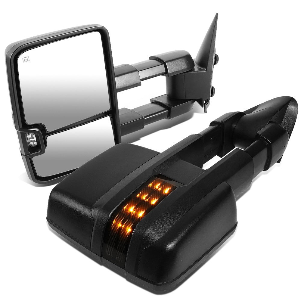Left/Right Towing Side Mirror Powered+ Heated+ Turn Signal 03-06 Yukon BFC-VMIR-015-T888-BK-SM