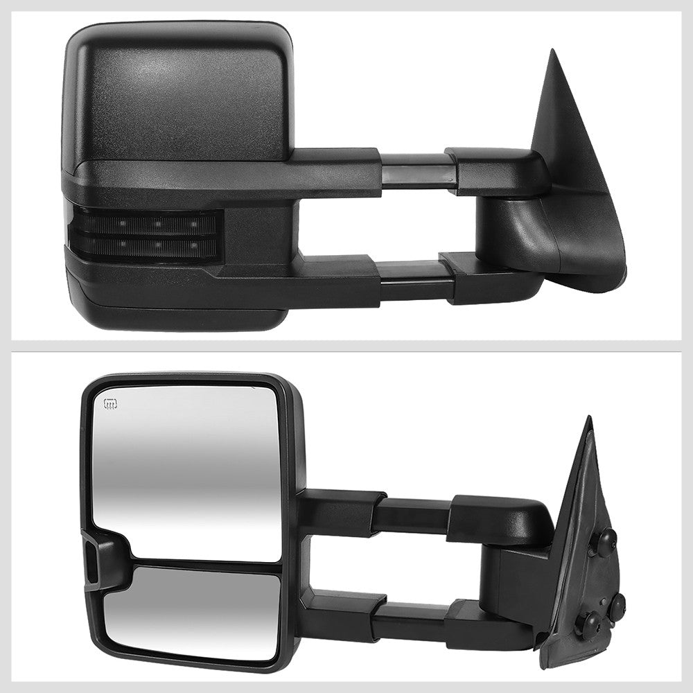 Left/Right Towing Side Mirror Powered W/Heated LED Turn Signal for 03-06 Yukon