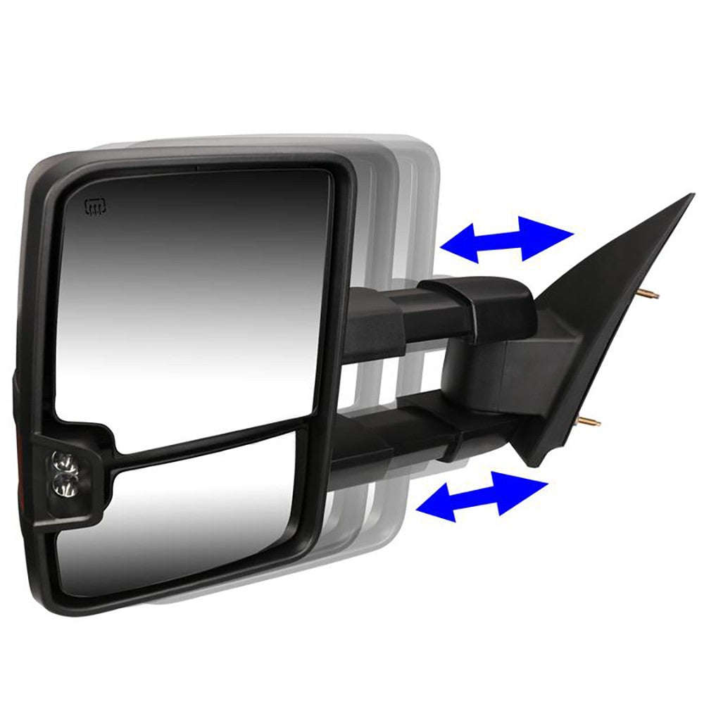 Left/Right Towing Side Mirror Powered W/Heated for 14-17 Silverado 1500