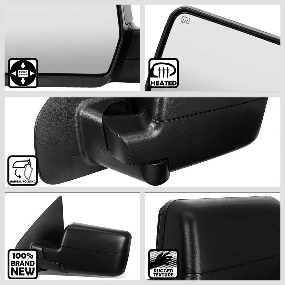 Left/Driver Towing Side Mirror Powered W/Heated LED Turn Signal for 04-14 F150
