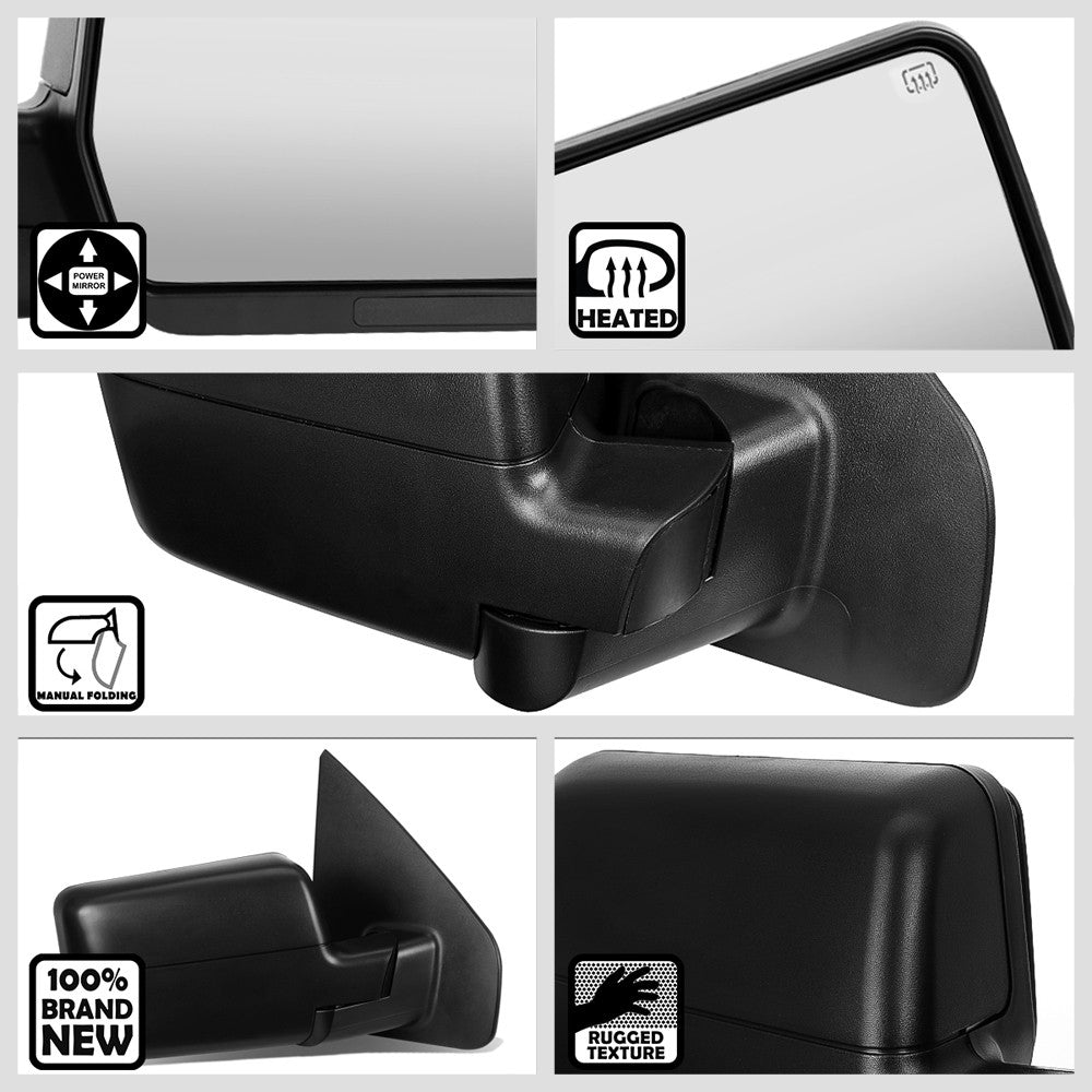 Right Towing Side Mirror Powered W/Heated LED Turn Signal for 04-14 F-150