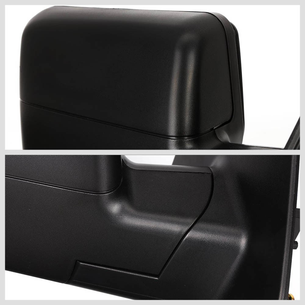 Right/Passenger Black Towing Side Mirror Manual Adjustment for 04-14 F-150