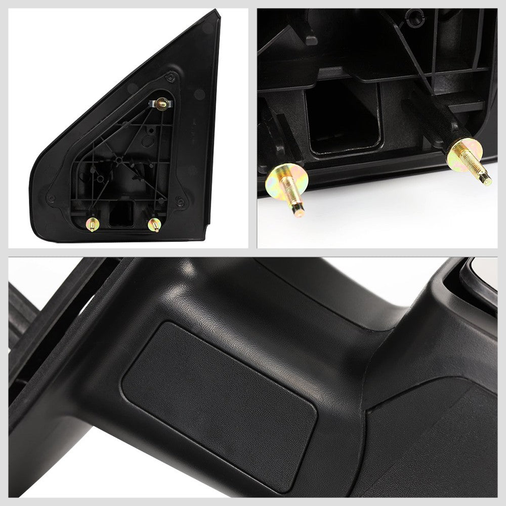 Right/Passenger Black Towing Side Mirror Manual Adjustment for 04-14 F-150