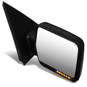 Right/Passenger Towing Side Mirror Heated LED Turn Signal 04-14 F150 BFC-VMIR-018-T888-BK-AM-R