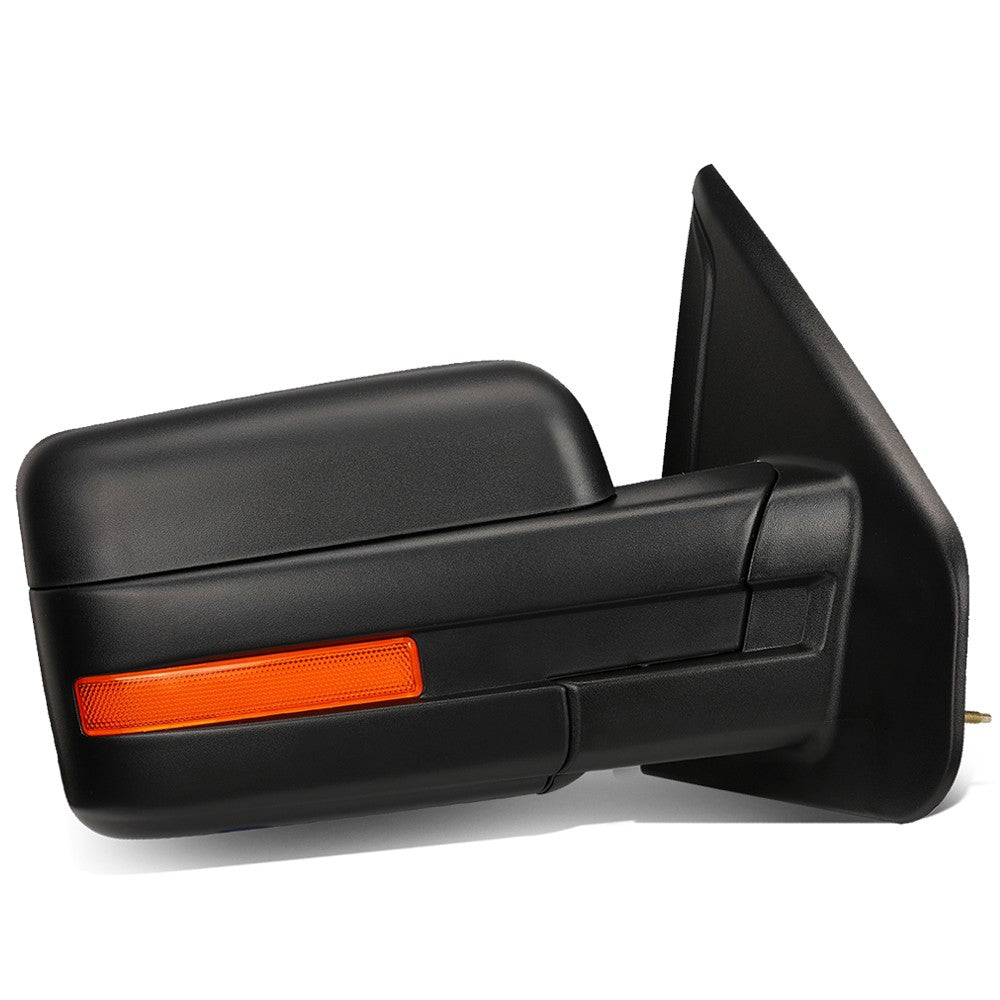 Right Black Towing Side Mirror Powered Adjustment Heated 04-14 F-150 BFC-VMIR-019-T111-BK-R
