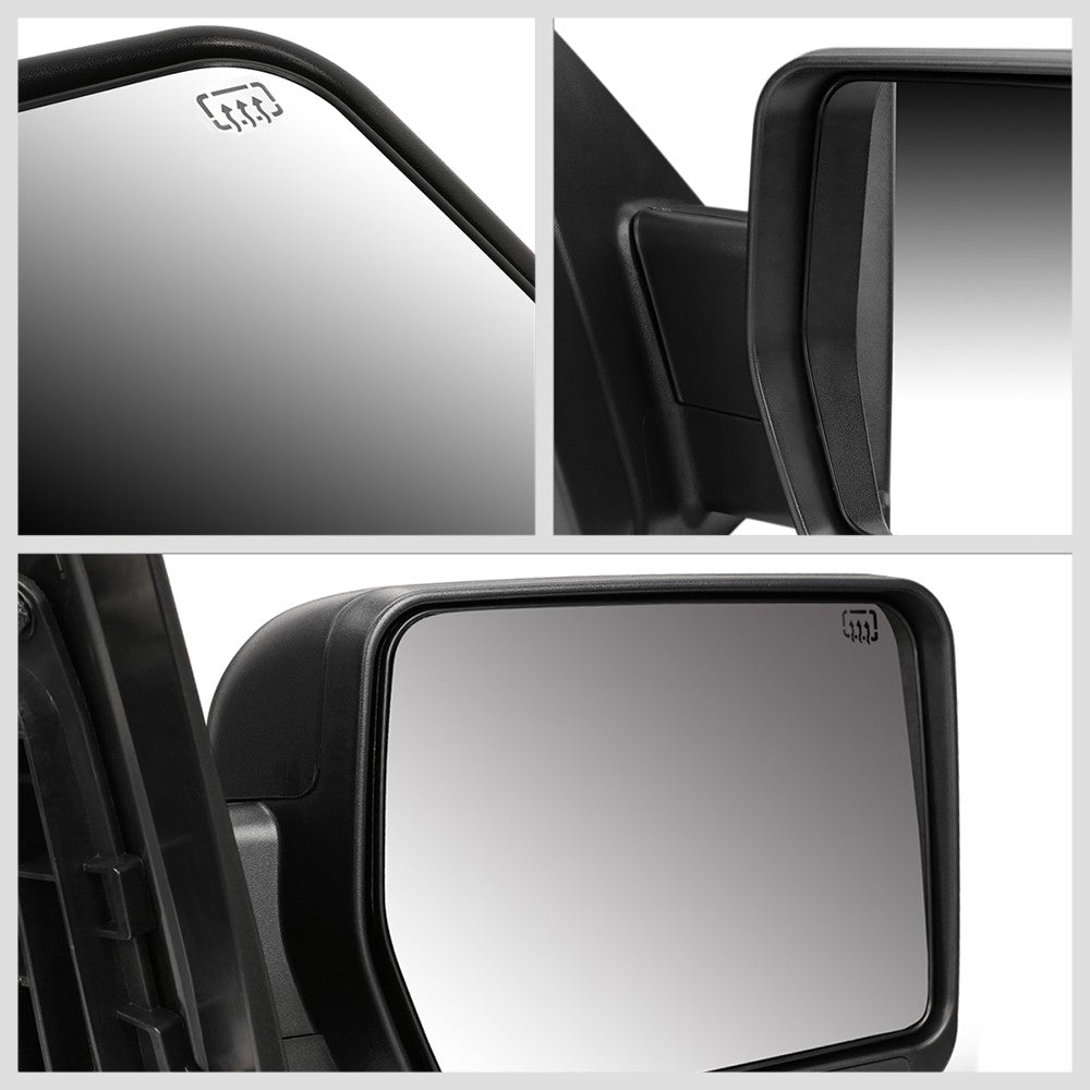 Right Black Towing Side Mirror Powered Adjustment W/Heated for 04-14 F-150