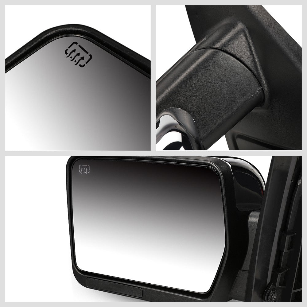 Left/Driver Chrome Towing Side Mirror Powered W/Heated for 04-14 F-150