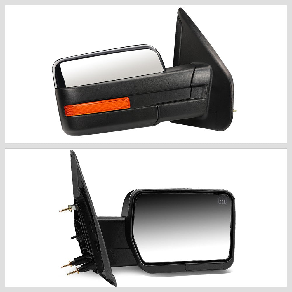 Right Chrome Towing Side Mirror Powered Adjustment W/Heated for 04-14 F-150