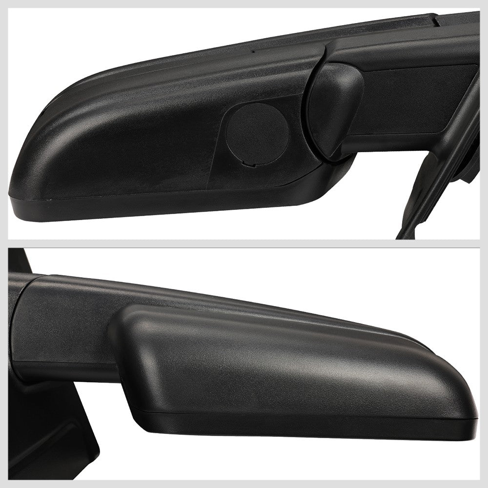 Right/Passenger Black Towing Side Mirror Manual Adjustment Mirror for 04-14 F150