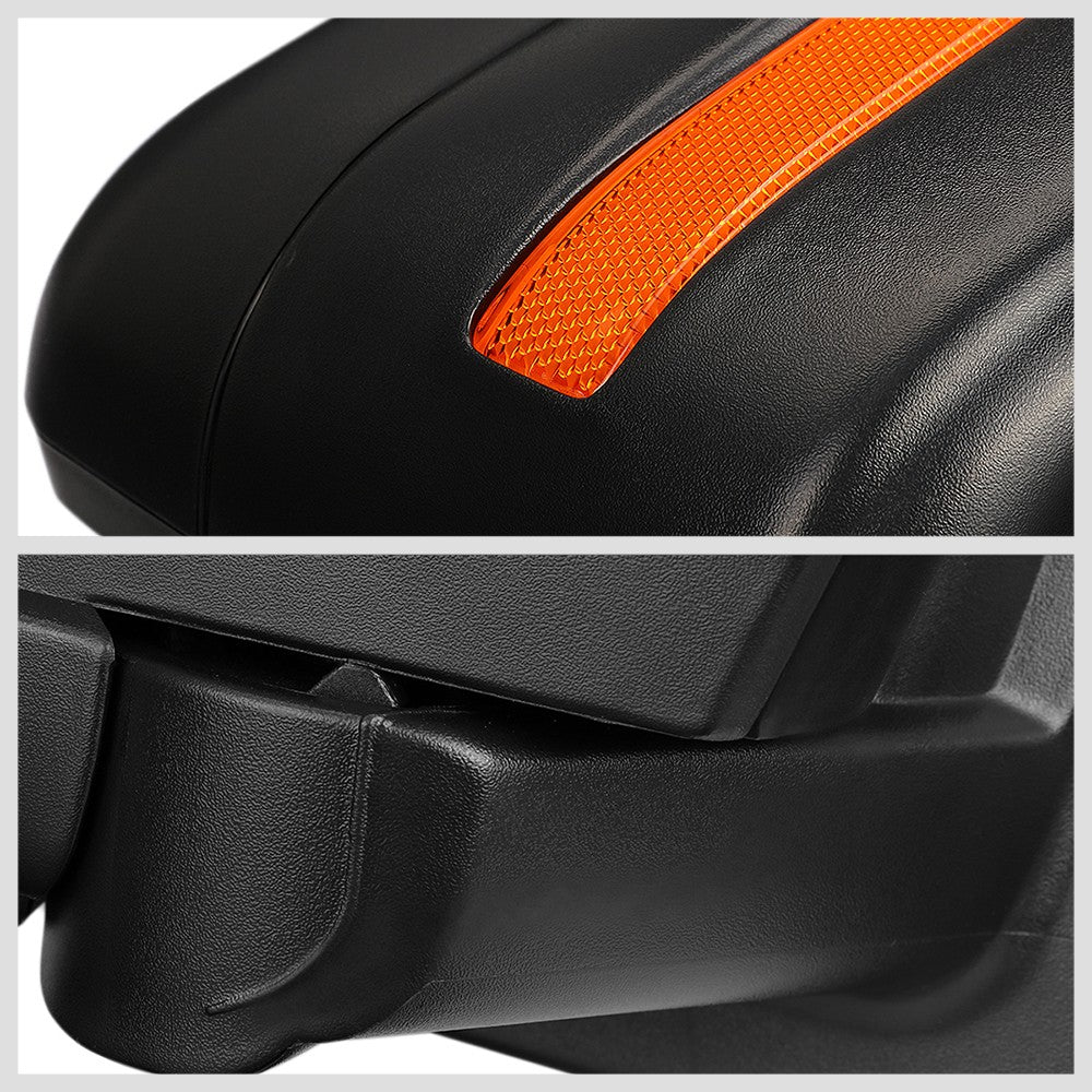 Right/Passenger Black Towing Side Mirror Manual Adjustment Mirror for 04-14 F150
