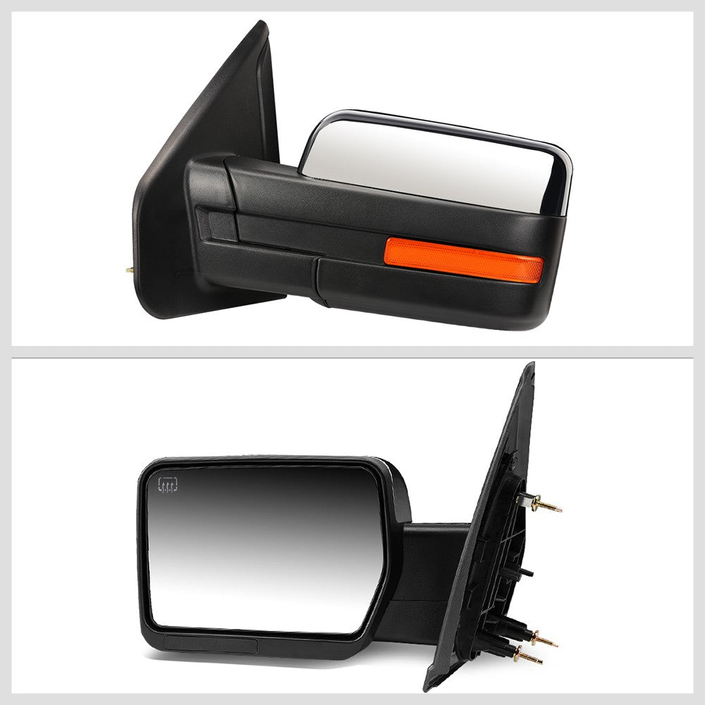 Left/Driver Chrome Towing Side Mirror Manual Adjustment for 04-14 F-150