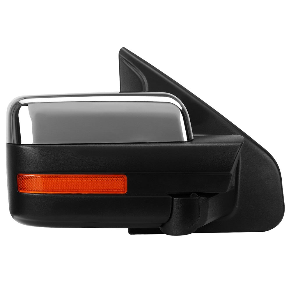 Right/Passenger Chrome Towing Side Mirror Manual Adjustment for 04-14 F-150