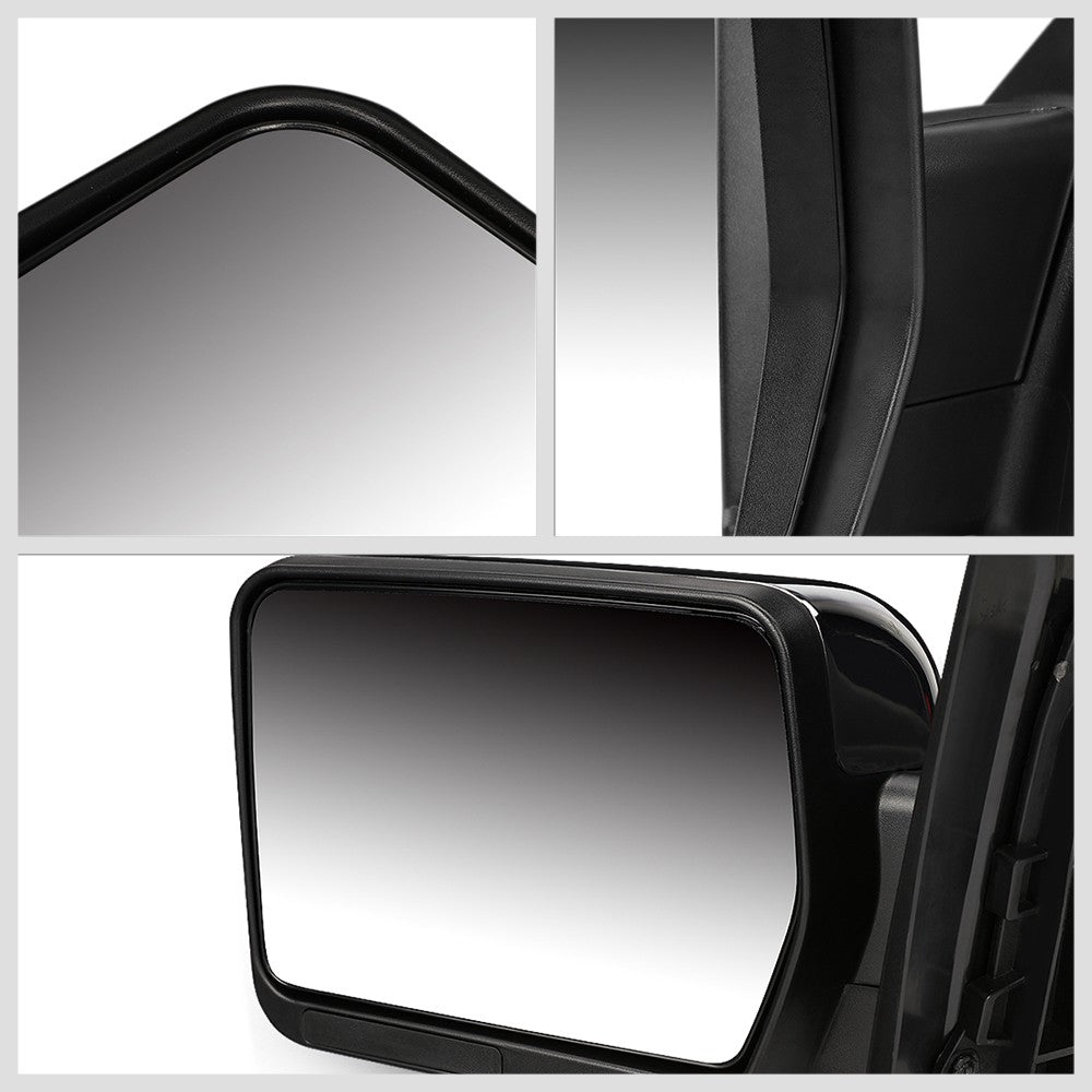 Right/Passenger Chrome Towing Side Mirror Manual Adjustment for 04-14 F-150