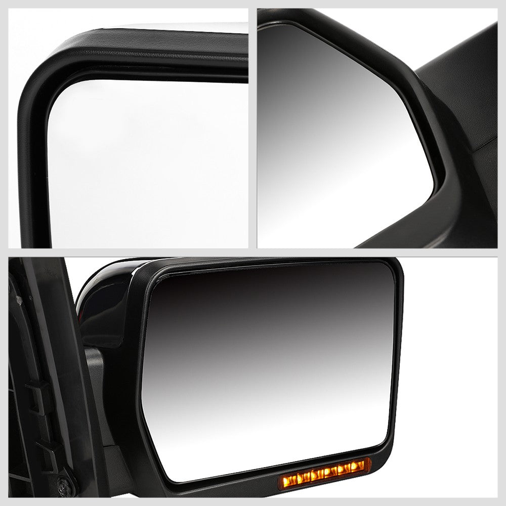 Right Chrome Towing Side Mirror Powered Adjustment Turn Signal for 04-14 F-150