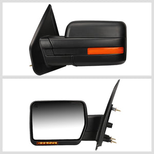 Left Towing Side Mirror Powered Adjustment W/Heated Turn Signal for 04-14 F150
