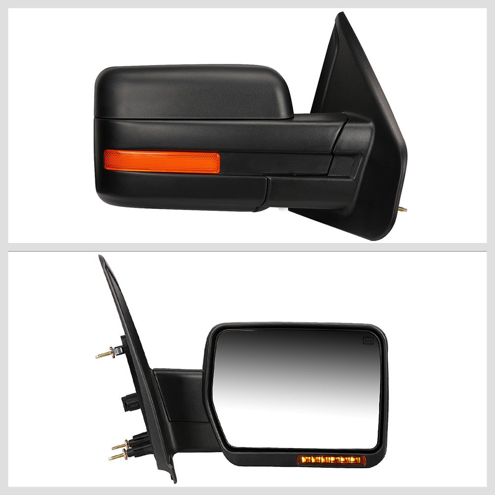 Right/Passenger Towing Side Mirror Powered W/Heated Turn Signal for 04-14 F-150