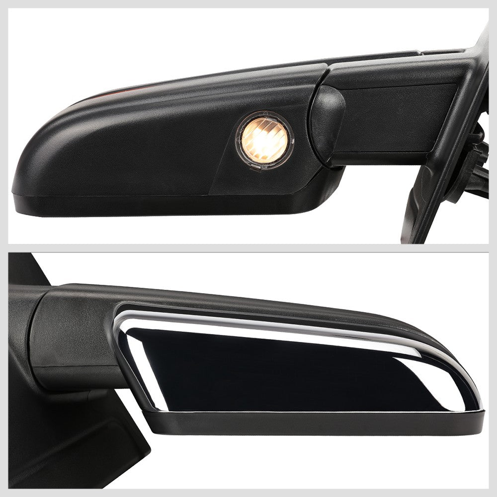 Right Chrome Towing Side Mirror Powered W/Heated LED Turn Signal for 04-14 F-150