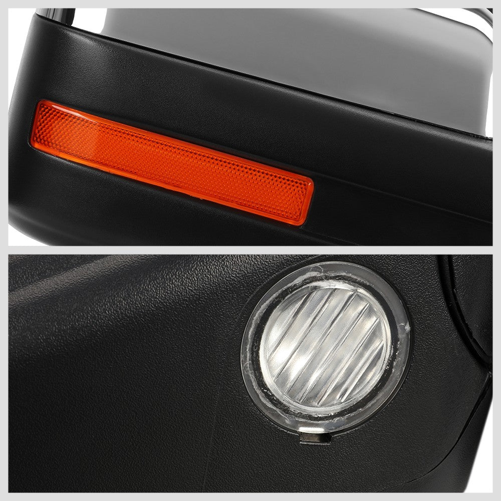 Right Chrome Towing Side Mirror Powered W/Heated LED Turn Signal for 04-14 F-150