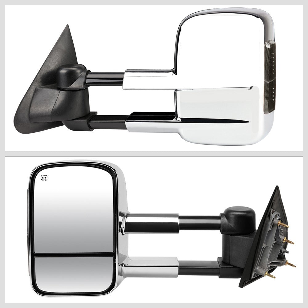 Left/Right Towing Side Mirror Powered W/Heated Turn Signal for 15-18 Sierra 1500
