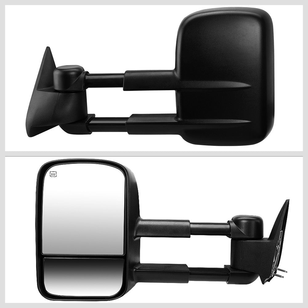 Left Black Towing Side Mirror Powered Adjustment W/Heated for 00-02 Yukon