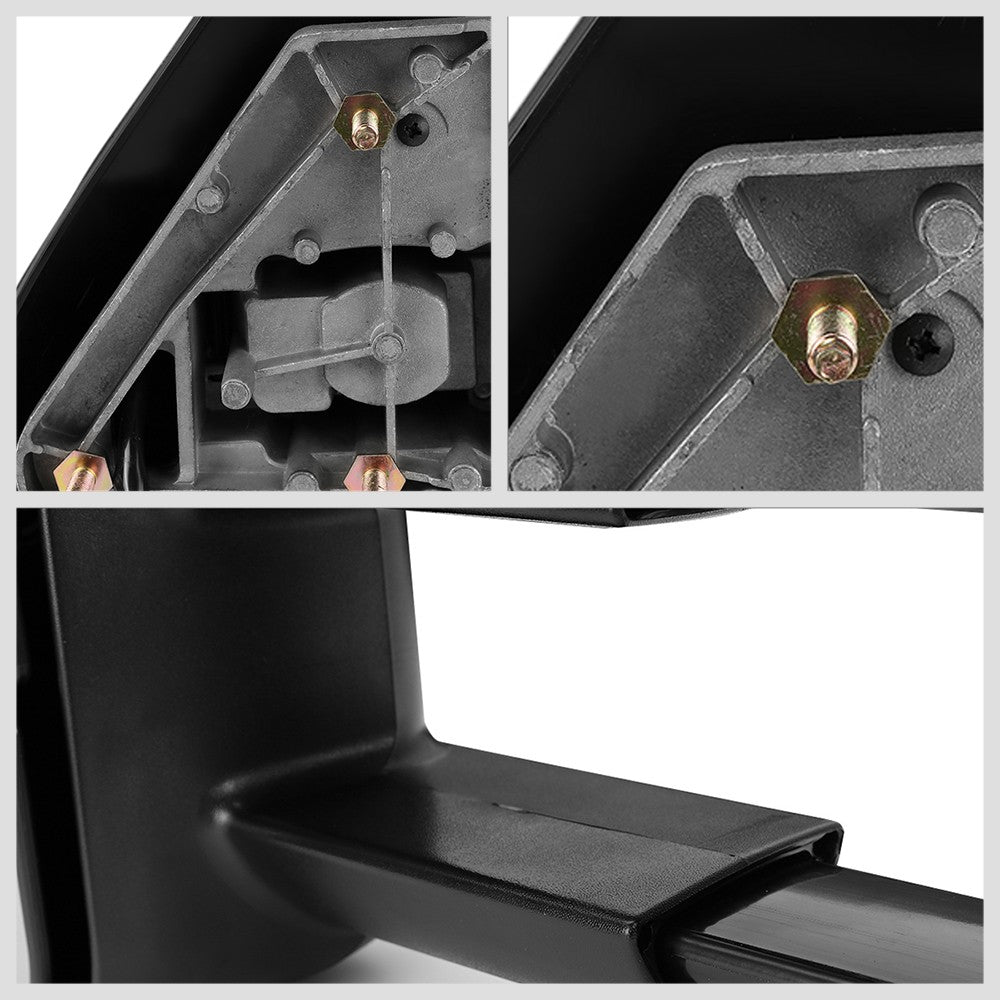 Left Black Towing Side Mirror Powered Adjustment W/Heated for 00-02 Yukon