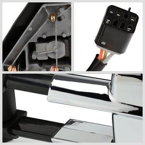 Left/Right Chrome Towing Side Mirror Powered Adjustment W/Heated for 00-02 Tahoe