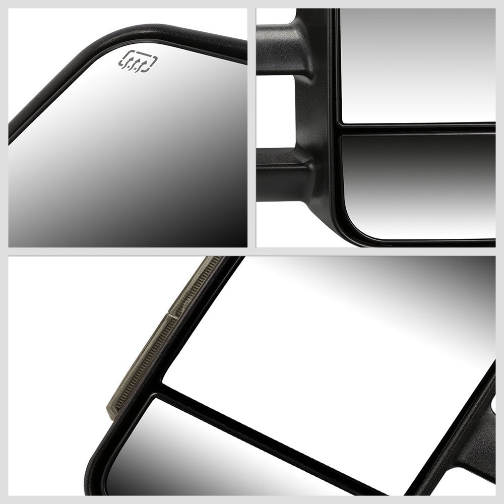 Left/Right Towing Side Mirror Powered W/Heated Turn Signal for 01-02 Sierra 3500