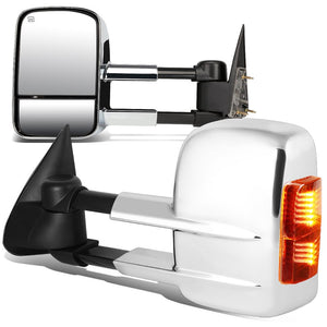 Left/Right Towing Side Mirror Powered+ Heated Turn Signal 00-02 Yukon BFC-VMIR-021-T999-CH-AM