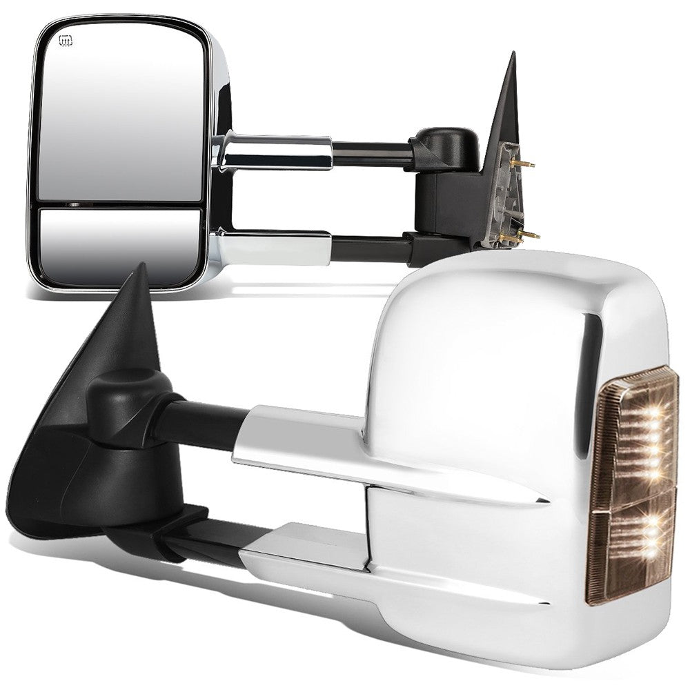 Left/Right Towing Side Mirror Heated Turn Signal 99-02 Silverado1500 BFC-VMIR-021-T999-CH-SM