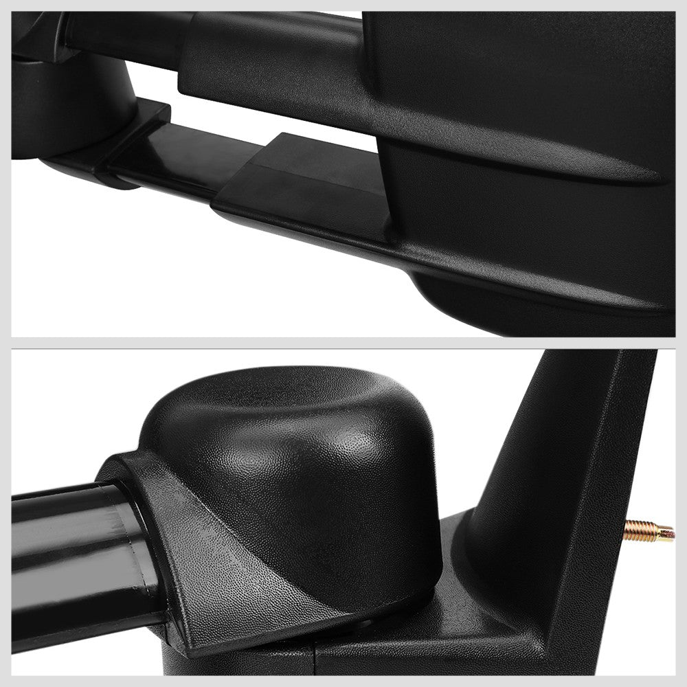 Left/Driver Black Towing Side Mirror Powered Adjustment for 94-98 GMC K1500