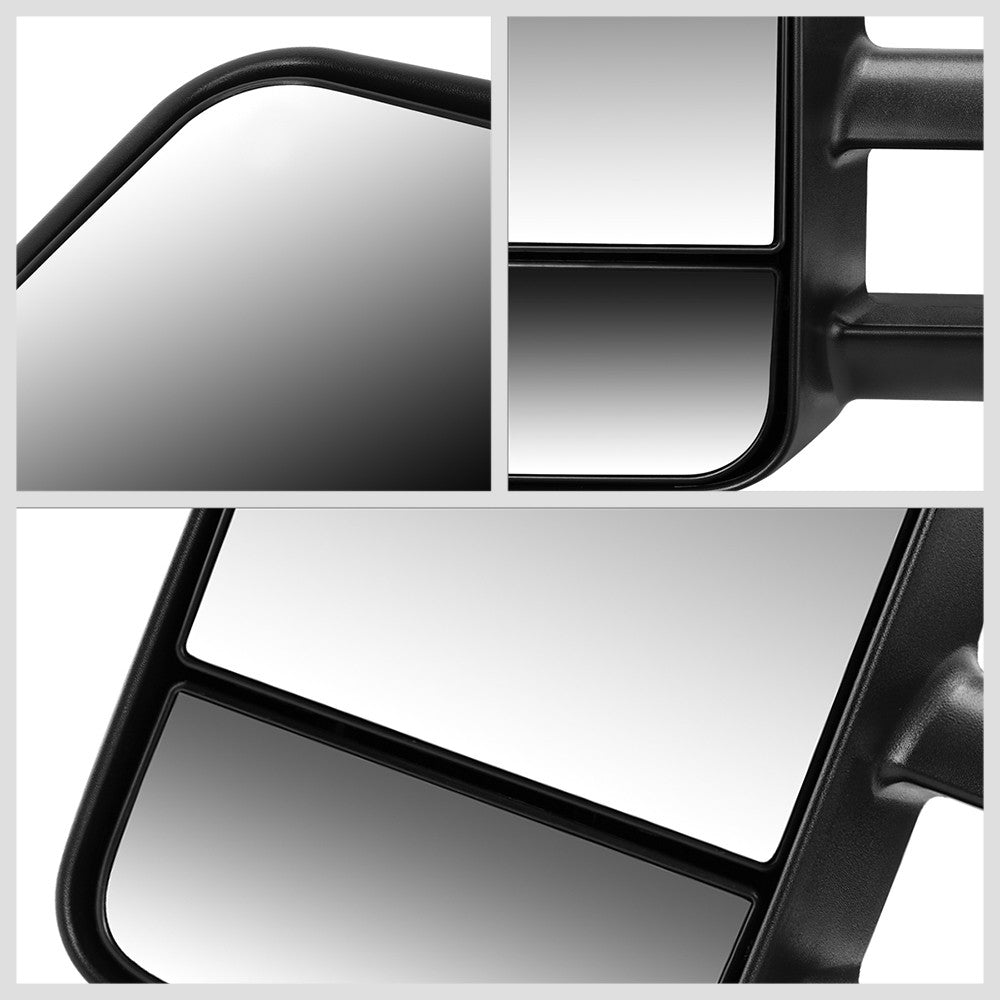 Left/Driver Black Towing Side Mirror Powered Adjustment for 94-98 GMC K1500