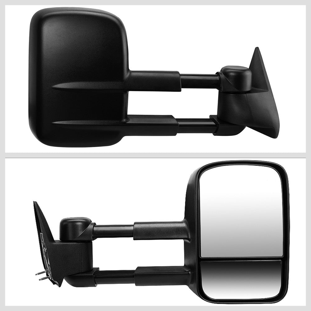 Right/Passenger Black Towing Side Mirror Powered Adjustment for 93-00 GMC C2500
