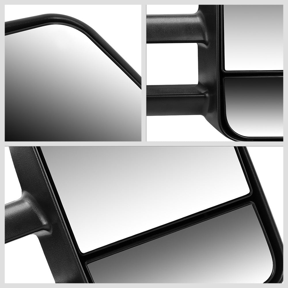 Right/Passenger Black Towing Side Mirror Powered Adjustment for 93-00 GMC C2500