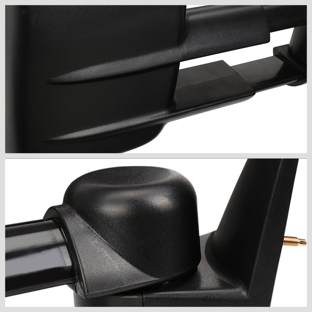 Left/Right Black Towing Side Mirror Powered Adjustment W/Heated for 93-00 C2500