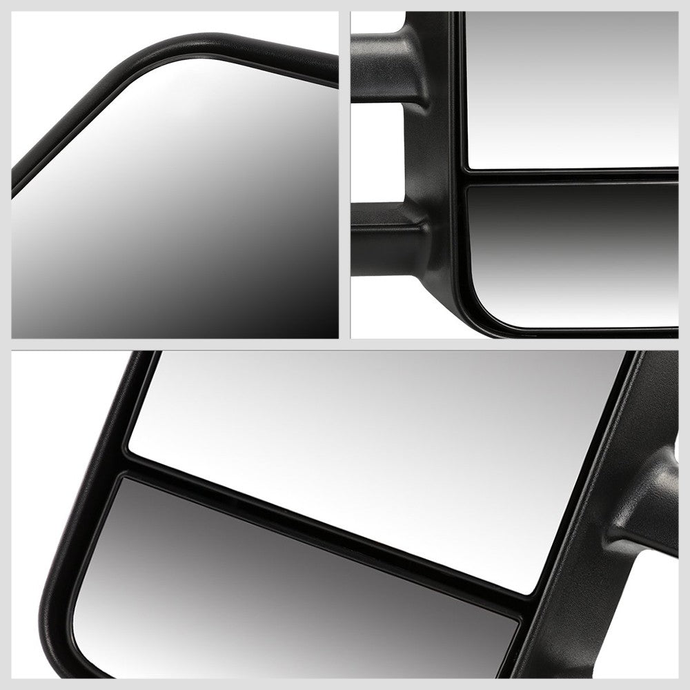 Left/Right Black Towing Side Mirror Powered Adjustment W/Heated for 93-00 C2500